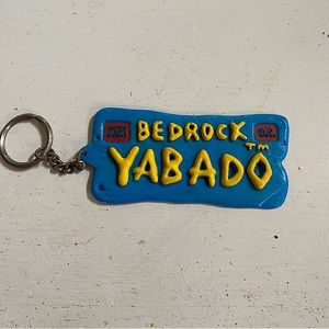 Flinstones yabadoo bedrock vintage keychain 90s